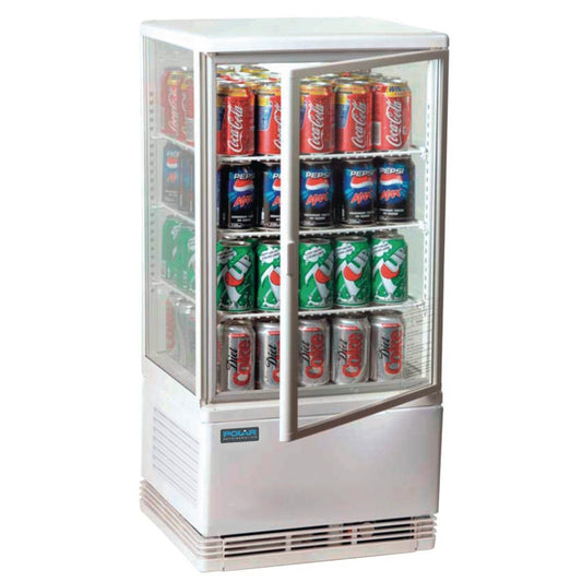 Polar C-Series Energy Efficient Display Fridge 68Ltr White • PAS-CX578-A