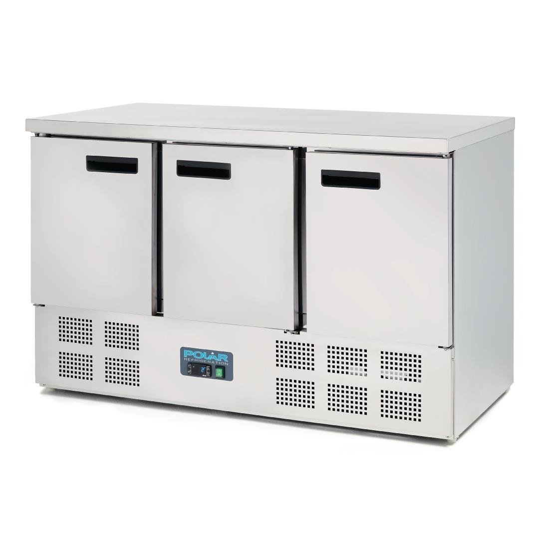 Polar G-Series Triple Door Counter Fridge 368Ltr • PAS-G622-A