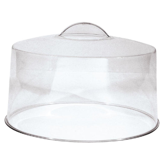 Trenton Non-Slip Clear Moulded Handle Cake Cover - 300mm • PAS-GB647