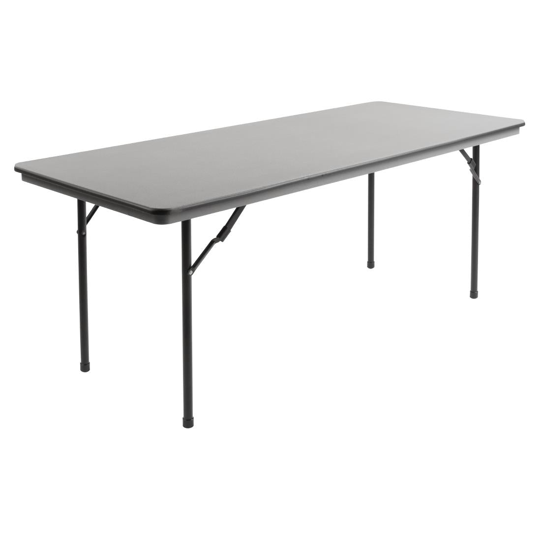 Bolero ABS Folding Banquet Rectangular Table 6ft Grey • PAS-GC596
