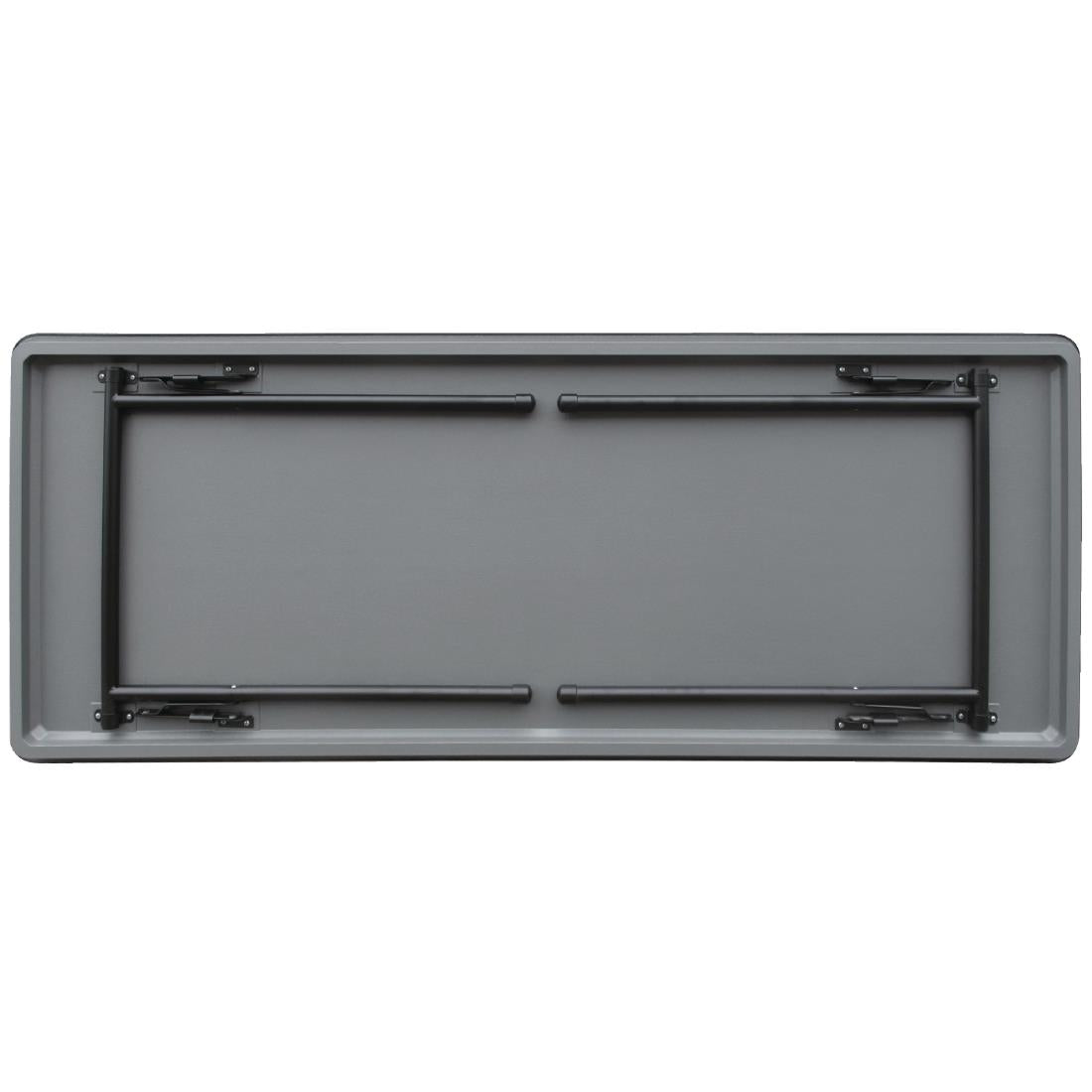 Bolero ABS Folding Banquet Rectangular Table 6ft Grey • PAS-GC596