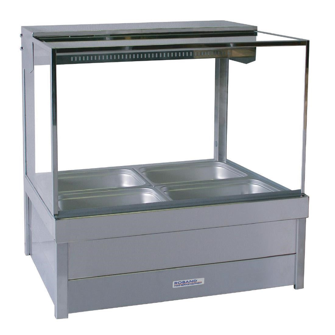 Roband Hot Food Bar ; Square Profile ; Double Row 2 1/1 Pan Capacity (B2B) • PAS-GC850