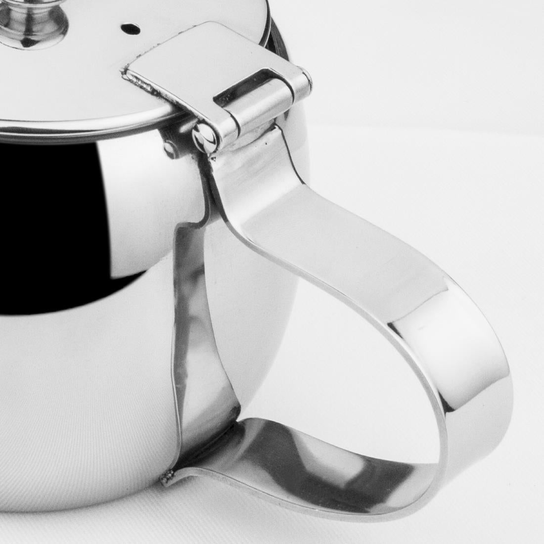 Olympia Non-Drip Tea Pot Stainless Steel 380ml • PAS-GC949
