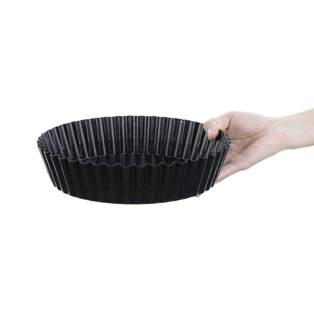 Vogue Non-Stick Deep Fluted Quiche Tin 55 x 250mm • PAS-GC989