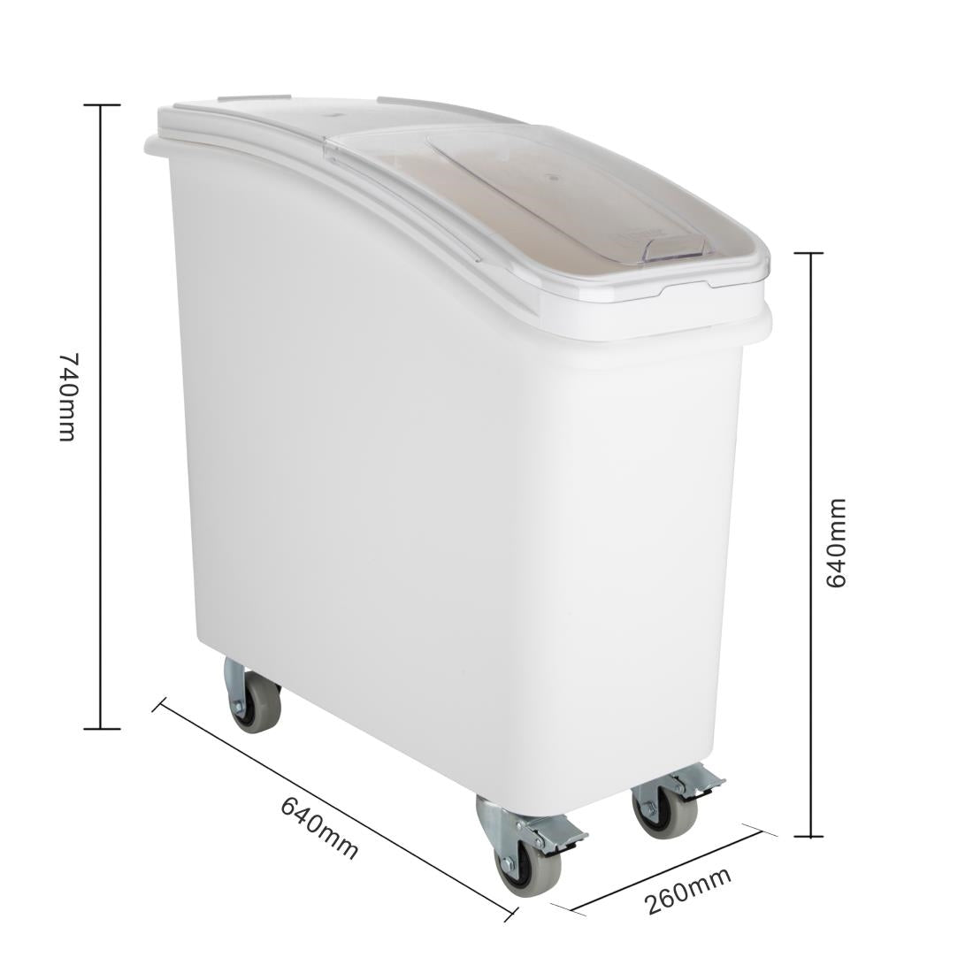 Vogue Ingredient Bin with Scoop 81Ltr • PAS-GD026