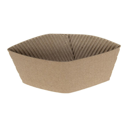 Fiesta Recyclable Corrugated Cup Sleeves for 225ml Cup (Pack of 1000) • PAS-GD328