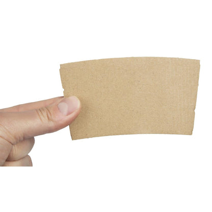 Fiesta Compostable Corrugated Cup Sleeves for 350ml/455ml Cups (Pack of 1000) • PAS-GD329