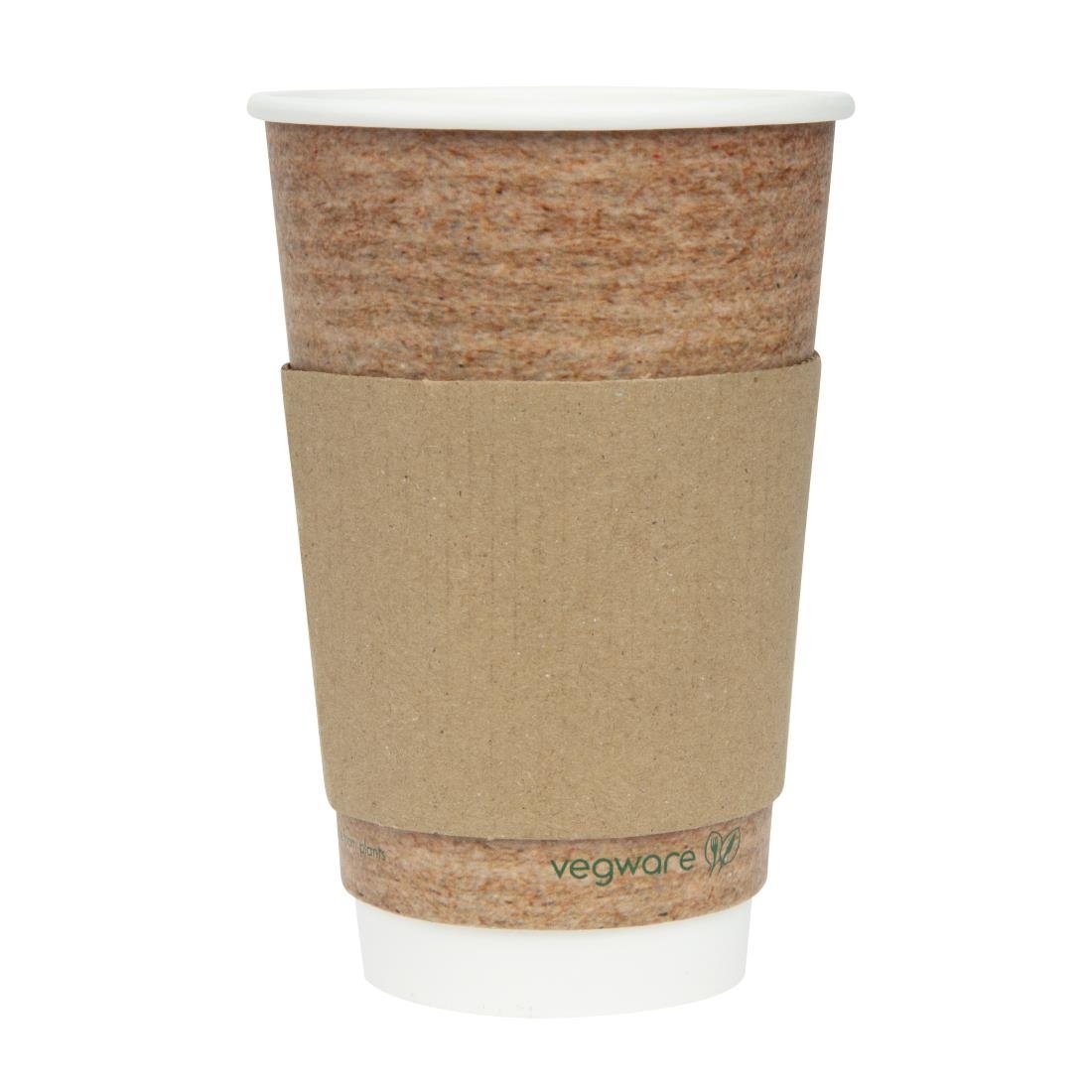 Fiesta Compostable Corrugated Cup Sleeves for 350ml/455ml Cups (Pack of 1000) • PAS-GD329