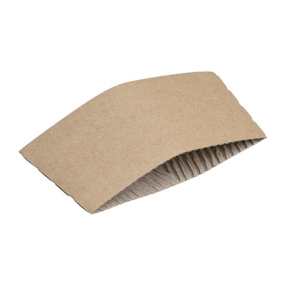 Fiesta Compostable Corrugated Cup Sleeves for 350ml/455ml Cups (Pack of 1000) • PAS-GD329