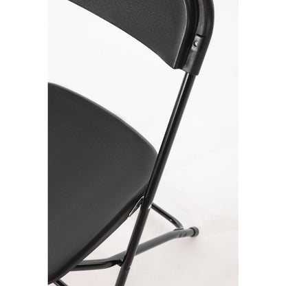 Bolero PP Folding Chairs Black (10 Pack) (Seat Height: 440mm | Pack Quantity: 10) • PAS-GD386