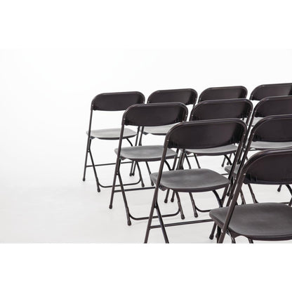 Bolero PP Folding Chairs Black (10 Pack) (Seat Height: 440mm | Pack Quantity: 10) • PAS-GD386