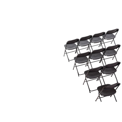 Bolero PP Folding Chairs Black (10 Pack) (Seat Height: 440mm | Pack Quantity: 10) • PAS-GD386