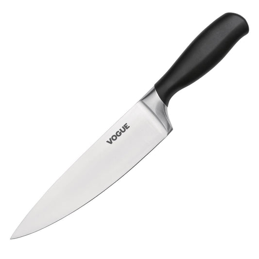 Vogue Soft Grip Chefs Knife Black 200mm • PAS-GD750