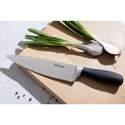 Vogue Soft Grip Chefs Knife Black 200mm • PAS-GD750