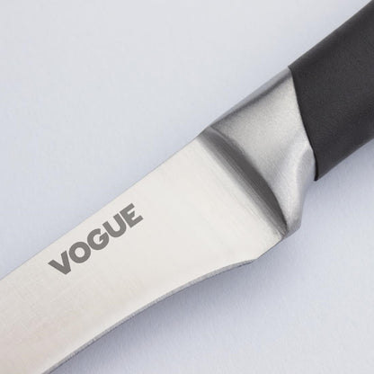 Vogue Soft Grip Boning Knife Black 128mm • PAS-GD754