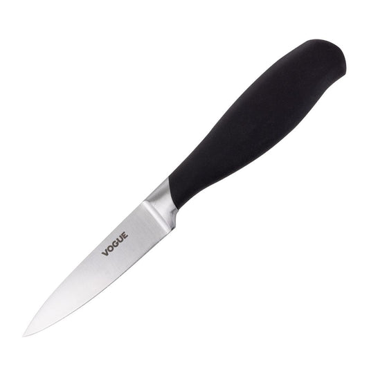 Vogue Soft Grip Paring Knife Black 85mm • PAS-GD756