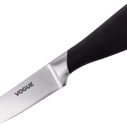 Vogue Soft Grip Paring Knife Black 85mm • PAS-GD756