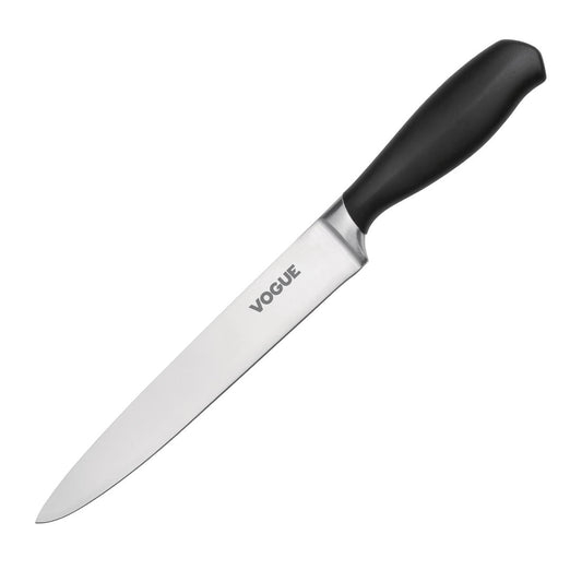 Vogue Soft Grip Carving Knife Black 195mm • PAS-GD758