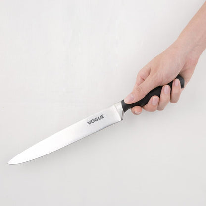 Vogue Soft Grip Carving Knife Black 195mm • PAS-GD758