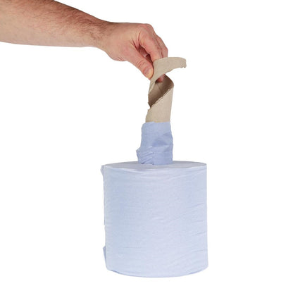 Jantex Blue Centrefeed Rolls 1-Ply (6 Pack) • PAS-GD833