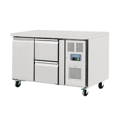 Polar U-Series Double Drawer Counter Fridge 282Ltr • PAS-GD873-A