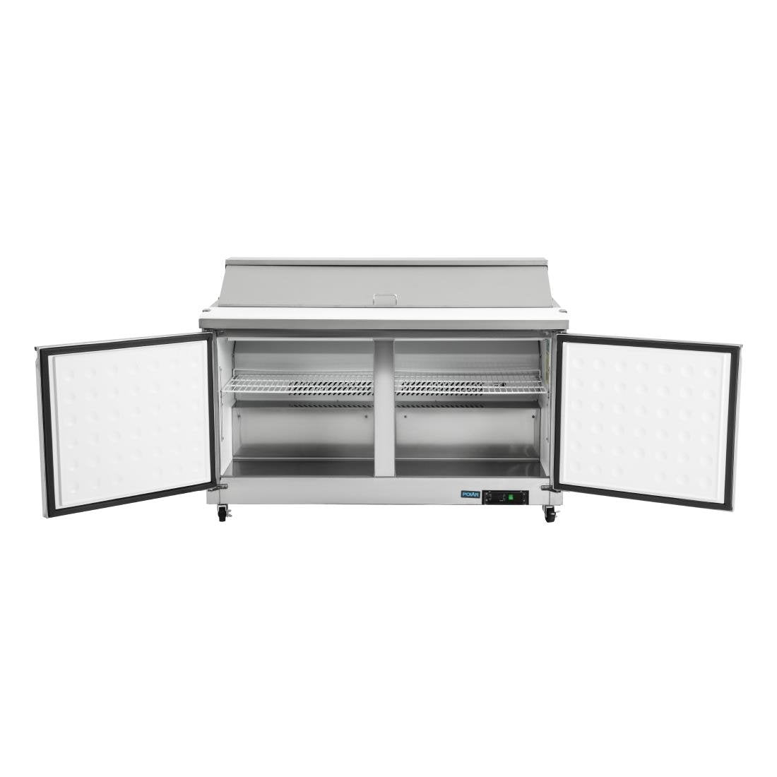 Polar U-Series Double Door Prep Counter Fridge 527Ltr • PAS-GD883-A