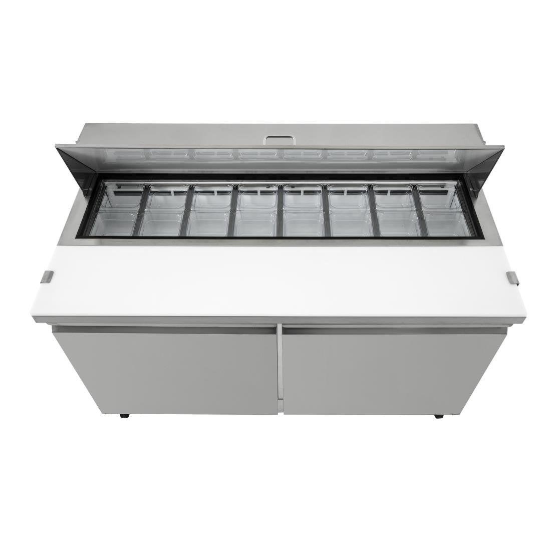 Polar U-Series Double Door Prep Counter Fridge 527Ltr • PAS-GD883-A