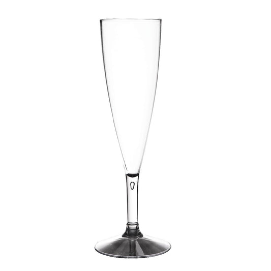 Polycarbonate Champagne Flutes 170ml (50 Pack) • PAS-GD995