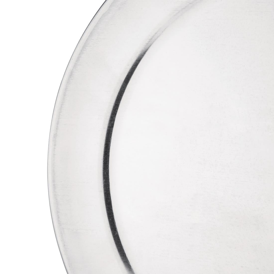 Vogue Aluminium Pizza Tray Wide Rim 255mm • PAS-GE197