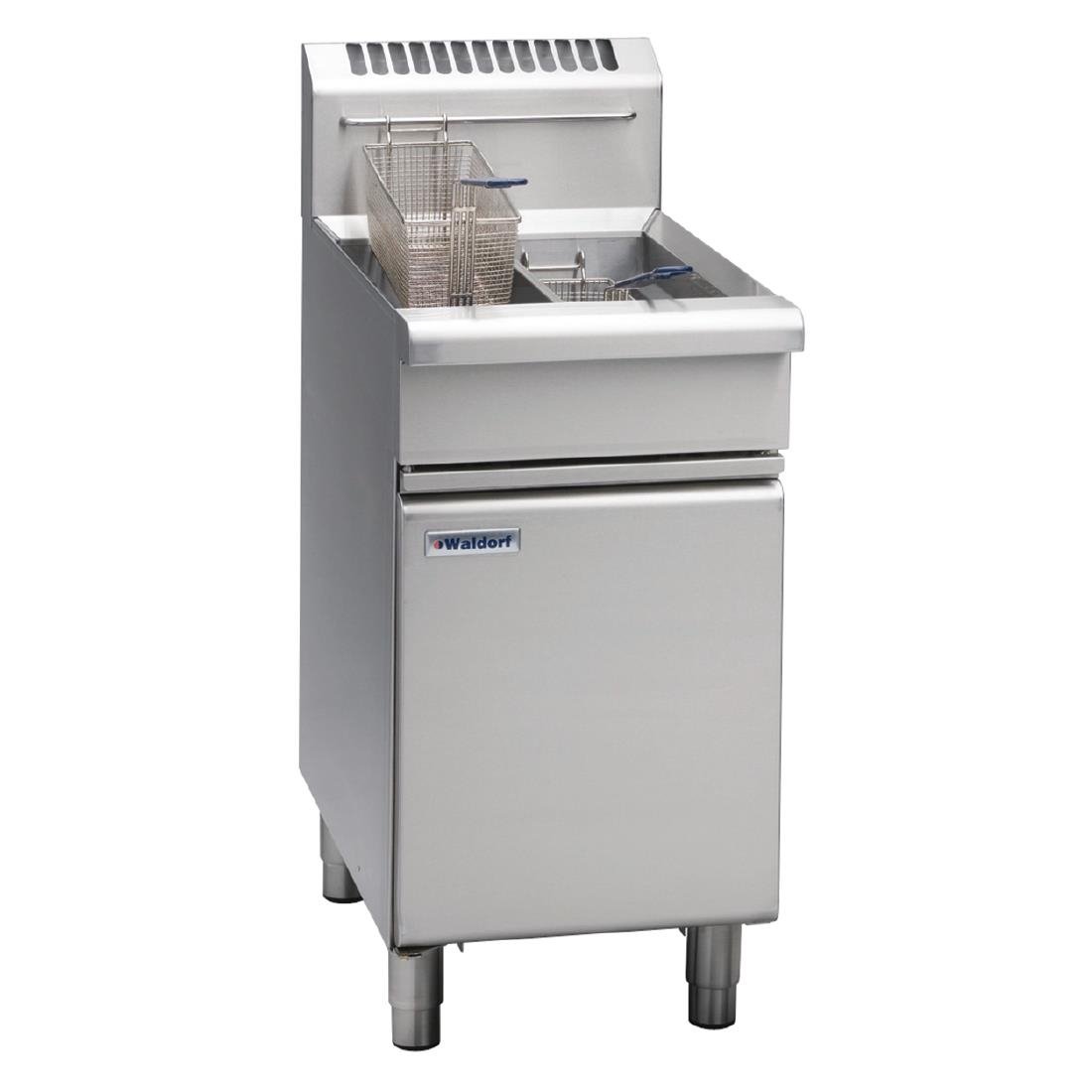 Waldorf by Moffat Freestanding Twin Pan Natural Gas Deep Fryer 2 x 13Ltr FN8226G • PAS-GE855-N