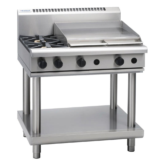 Waldorf by Moffat Freestanding 2 Burner Gas Cooktop with Griddle Plate RN8606G LS • PAS-P_GE866