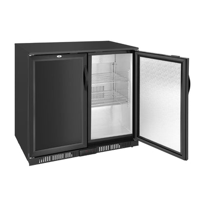 Polar G-series 850mm Double Door Back Bar Cooler Solid Door 198 Ltr • PAS-GE998-A