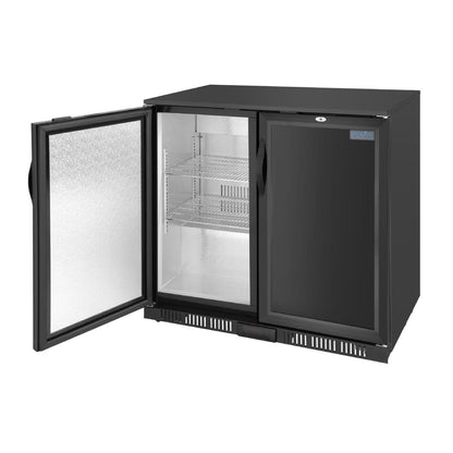 Polar G-series 850mm Double Door Back Bar Cooler Solid Door 198 Ltr • PAS-GE998-A