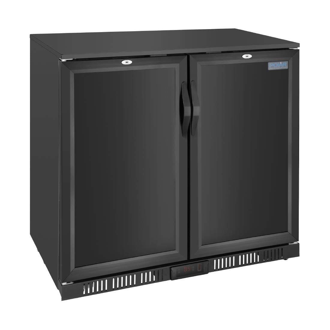 Polar G-series 850mm Double Door Back Bar Cooler Solid Door 198 Ltr • PAS-GE998-A