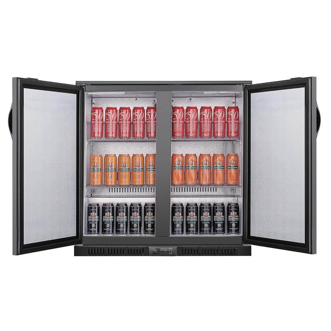 Polar G-series 850mm Double Door Back Bar Cooler Solid Door 198 Ltr • PAS-GE998-A