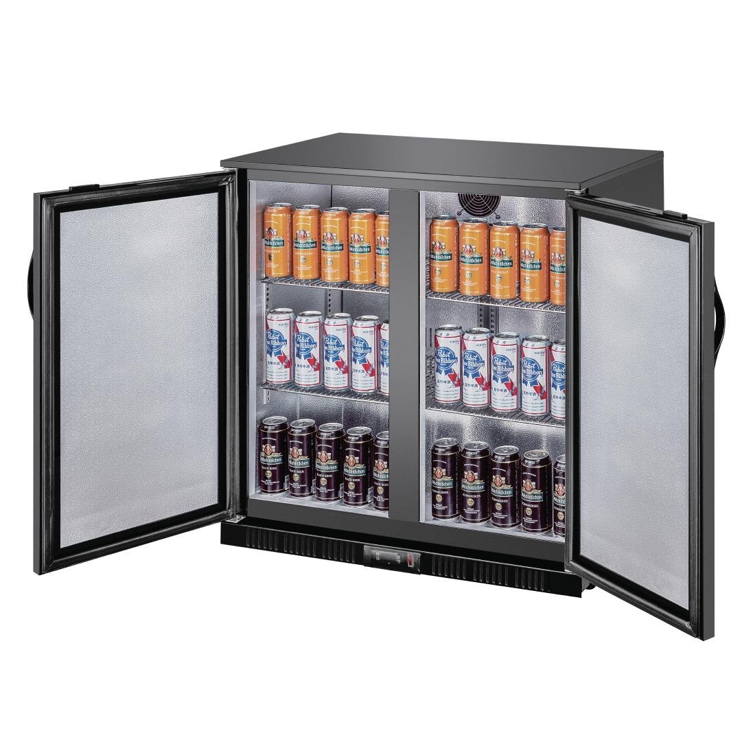 Polar G-series 850mm Double Door Back Bar Cooler Solid Door 198 Ltr • PAS-GE998-A