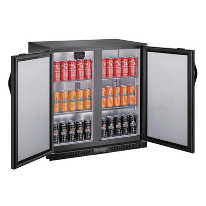 Polar G-series 850mm Double Door Back Bar Cooler Solid Door 198 Ltr • PAS-GE998-A