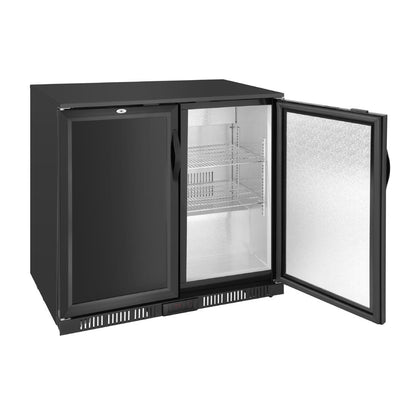 Polar G-series 850mm Double Door Back Bar Cooler Solid Door 198 Ltr • PAS-GE998-A