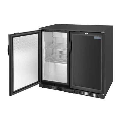 Polar G-series 850mm Double Door Back Bar Cooler Solid Door 198 Ltr • PAS-GE998-A