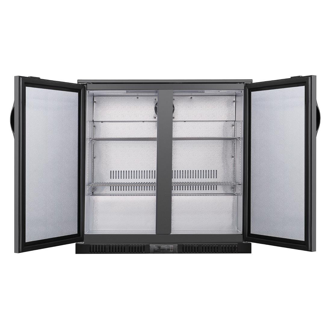 Polar G-series 850mm Double Door Back Bar Cooler Solid Door 198 Ltr • PAS-GE998-A