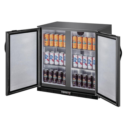 Polar G-series 850mm Double Door Back Bar Cooler Solid Door 198 Ltr • PAS-GE998-A