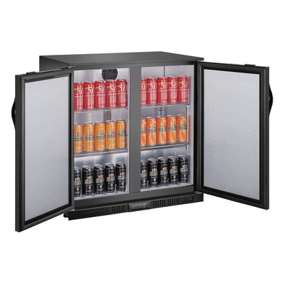 Polar G-series 850mm Double Door Back Bar Cooler Solid Door 198 Ltr • PAS-GE998-A