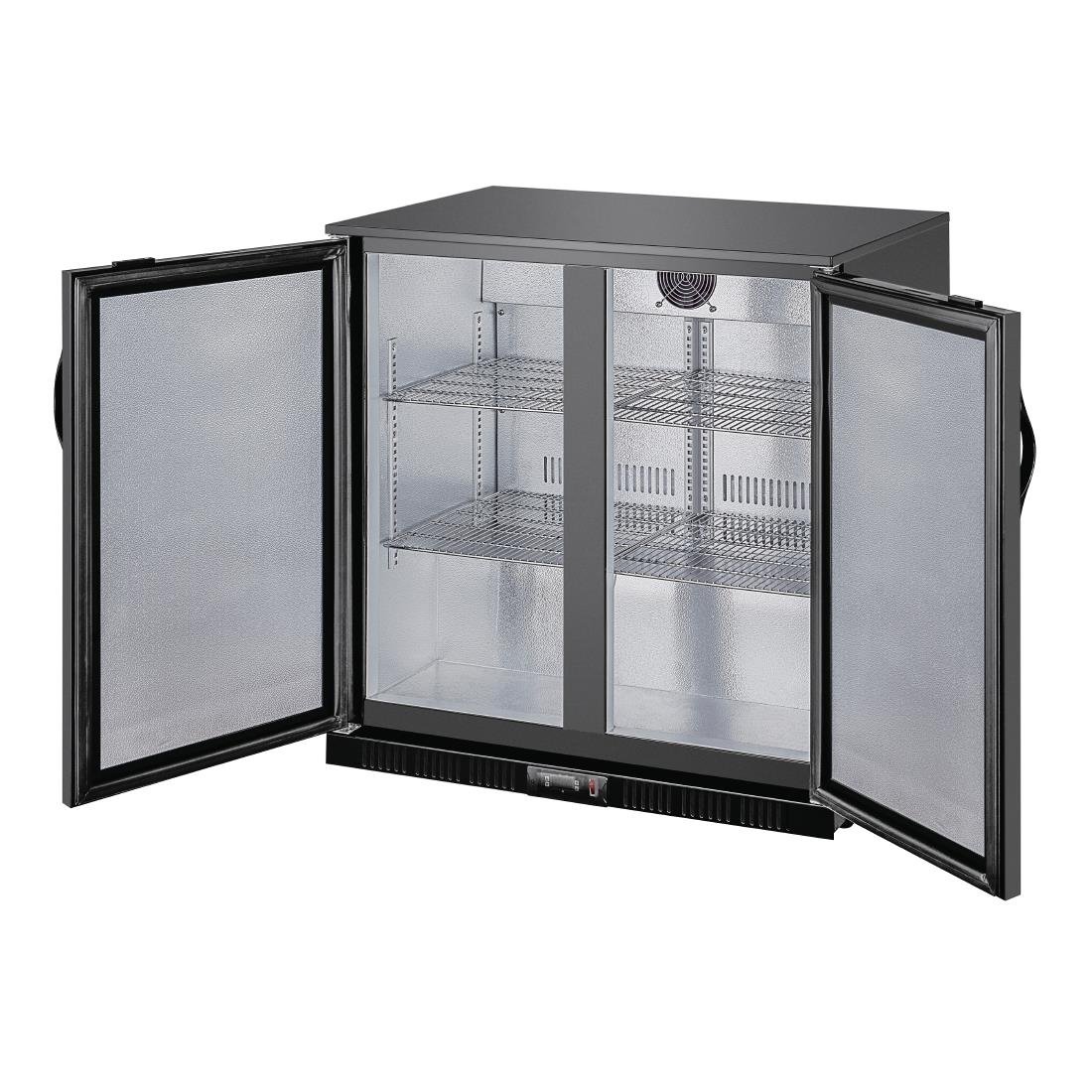 Polar G-series 850mm Double Door Back Bar Cooler Solid Door 198 Ltr • PAS-GE998-A