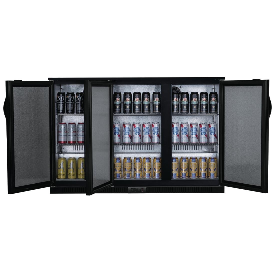 Polar G-series 850mm Triple Door Back Bar Cooler Solid Door 320 Ltr • PAS-GE999-A