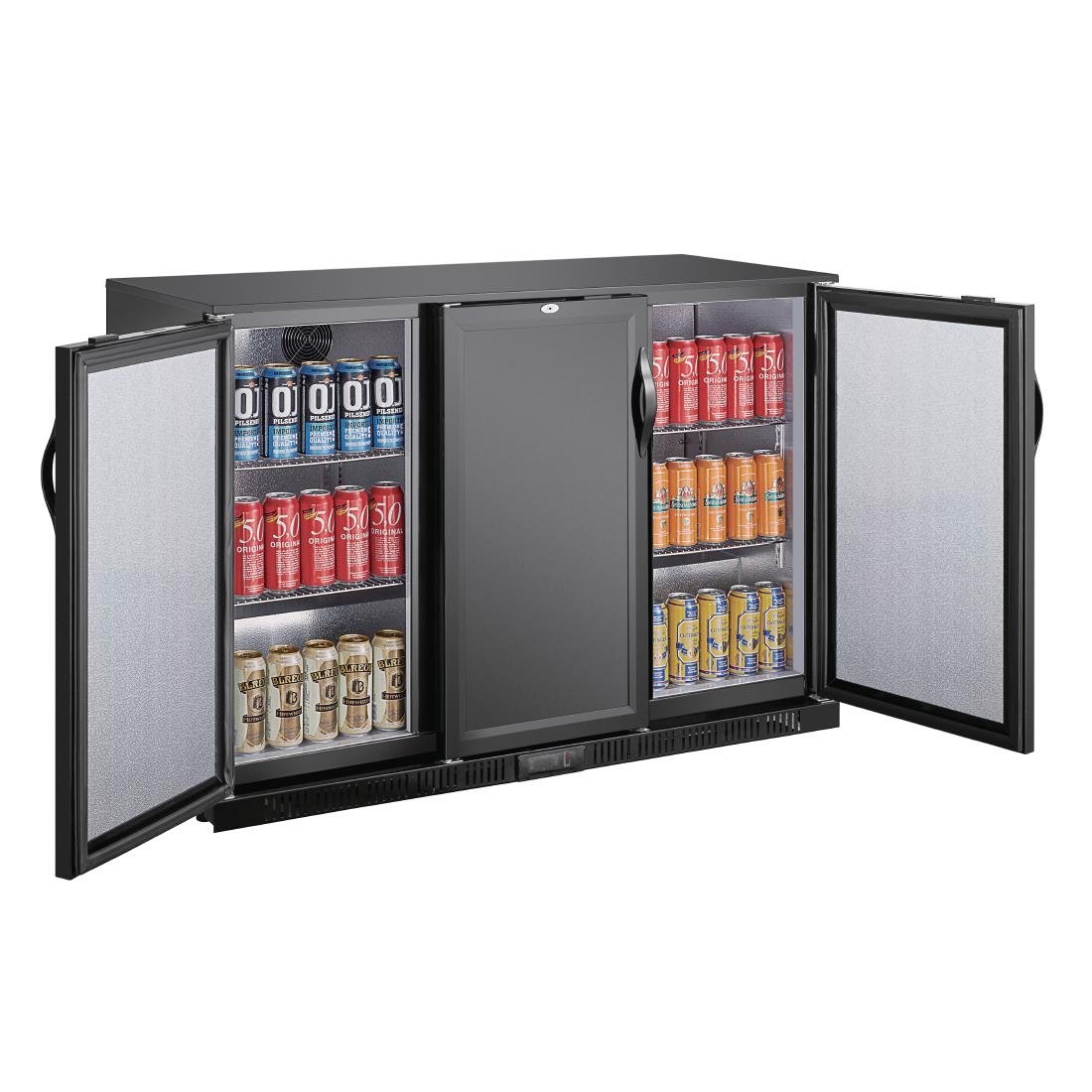 Polar G-series 850mm Triple Door Back Bar Cooler Solid Door 320 Ltr • PAS-GE999-A