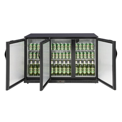 Polar G-series 850mm Triple Door Back Bar Cooler Solid Door 320 Ltr • PAS-GE999-A