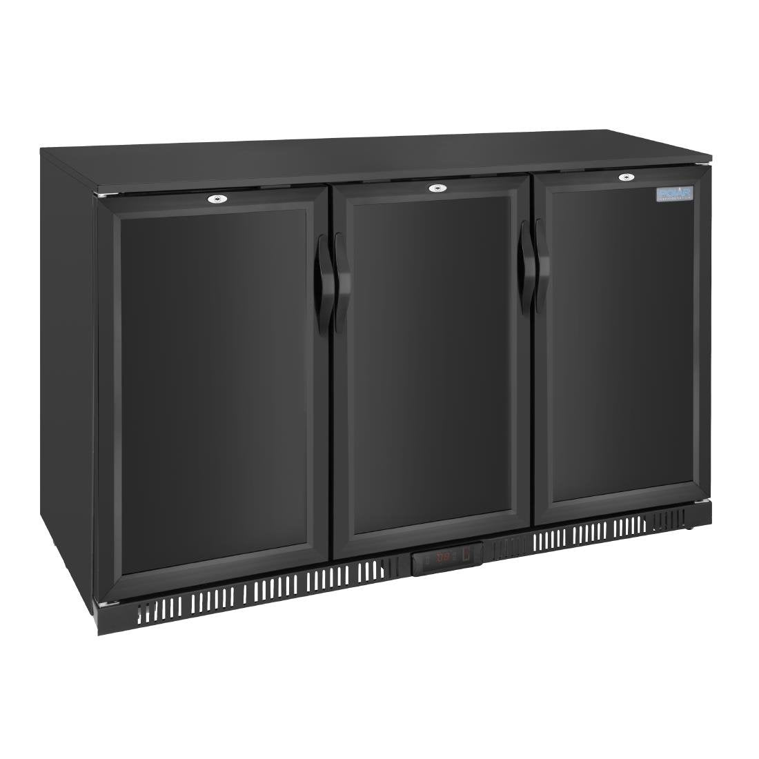 Polar G-series 850mm Triple Door Back Bar Cooler Solid Door 320 Ltr • PAS-GE999-A