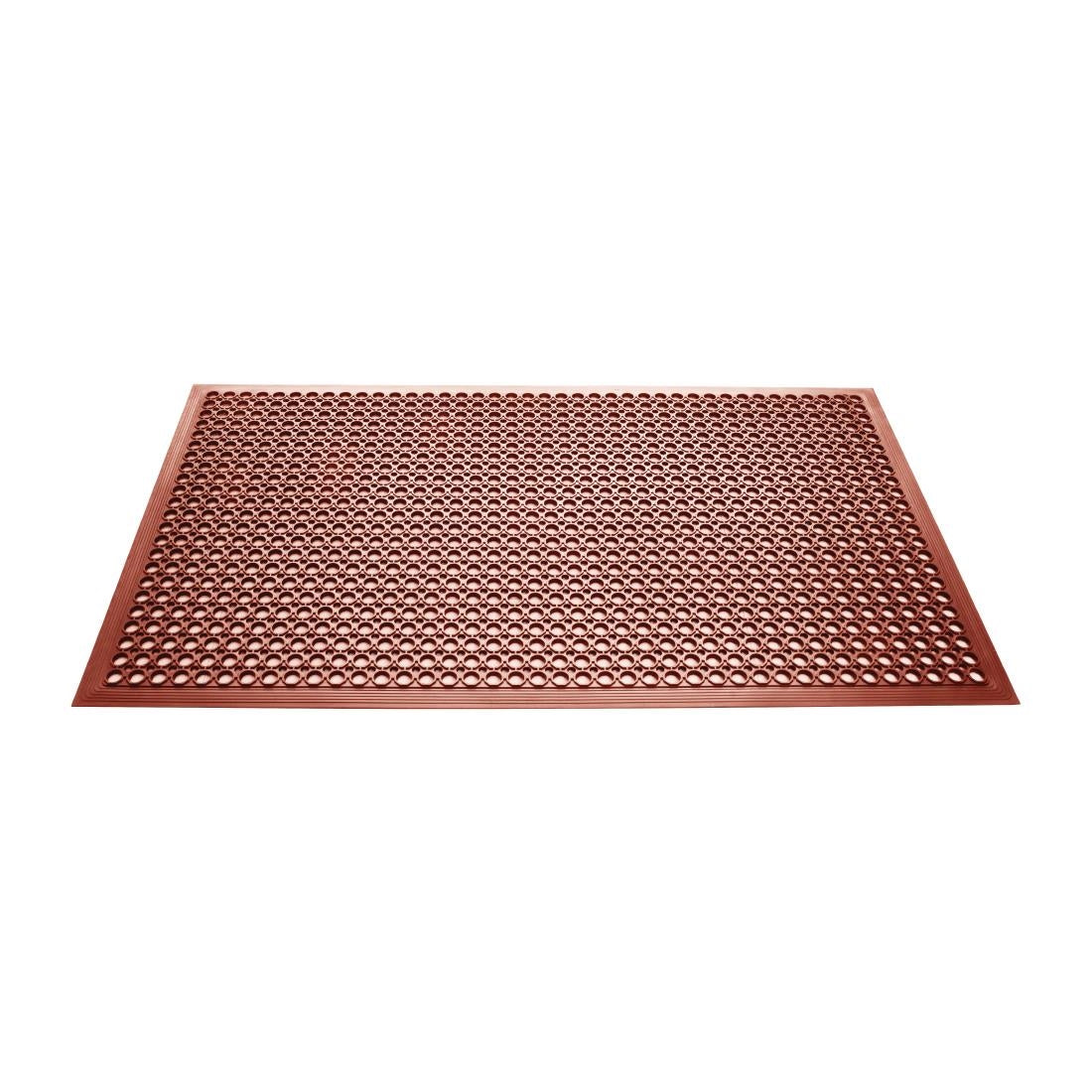 Jantex Rubber Grease-resistant Anti-Fatigue Mat Red - 1500 x 900mm • PAS-GF017