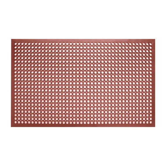 Jantex Rubber Grease-resistant Anti-Fatigue Mat Red - 1500 x 900mm • PAS-GF017