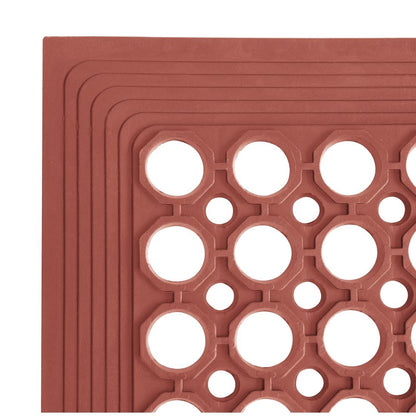Jantex Rubber Grease-resistant Anti-Fatigue Mat Red - 1500 x 900mm • PAS-GF017